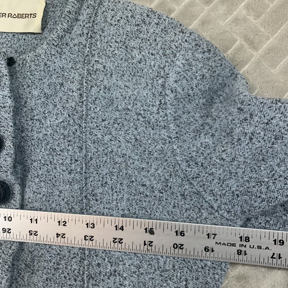 Jennifer Roberts Womens 12 Jacket Gray Wool Blend 3/4 Sleeve Contemporary Modest - Picture 8 of 16